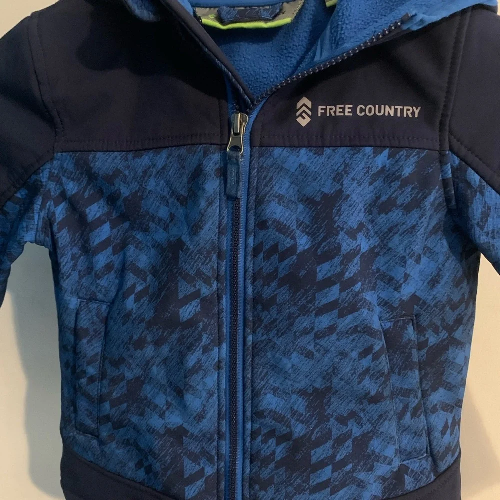 Free country boys winter coat jacket with hood size 4